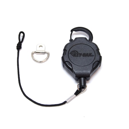 Key-Bak KEYBAK CB Radio Retractable Tether, 36 in. DuPont Kevlar Cord, D-Ring Anchor, 5PK 0KR3-4A12